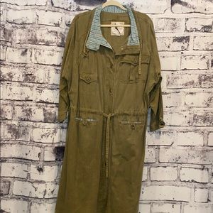 Inner view- Green jacket/ duster